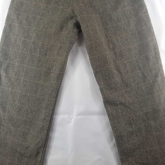 Ann taylor wool Dresspants houndstooth wideleg cream petite womens size 8p - Picture 9 of 11